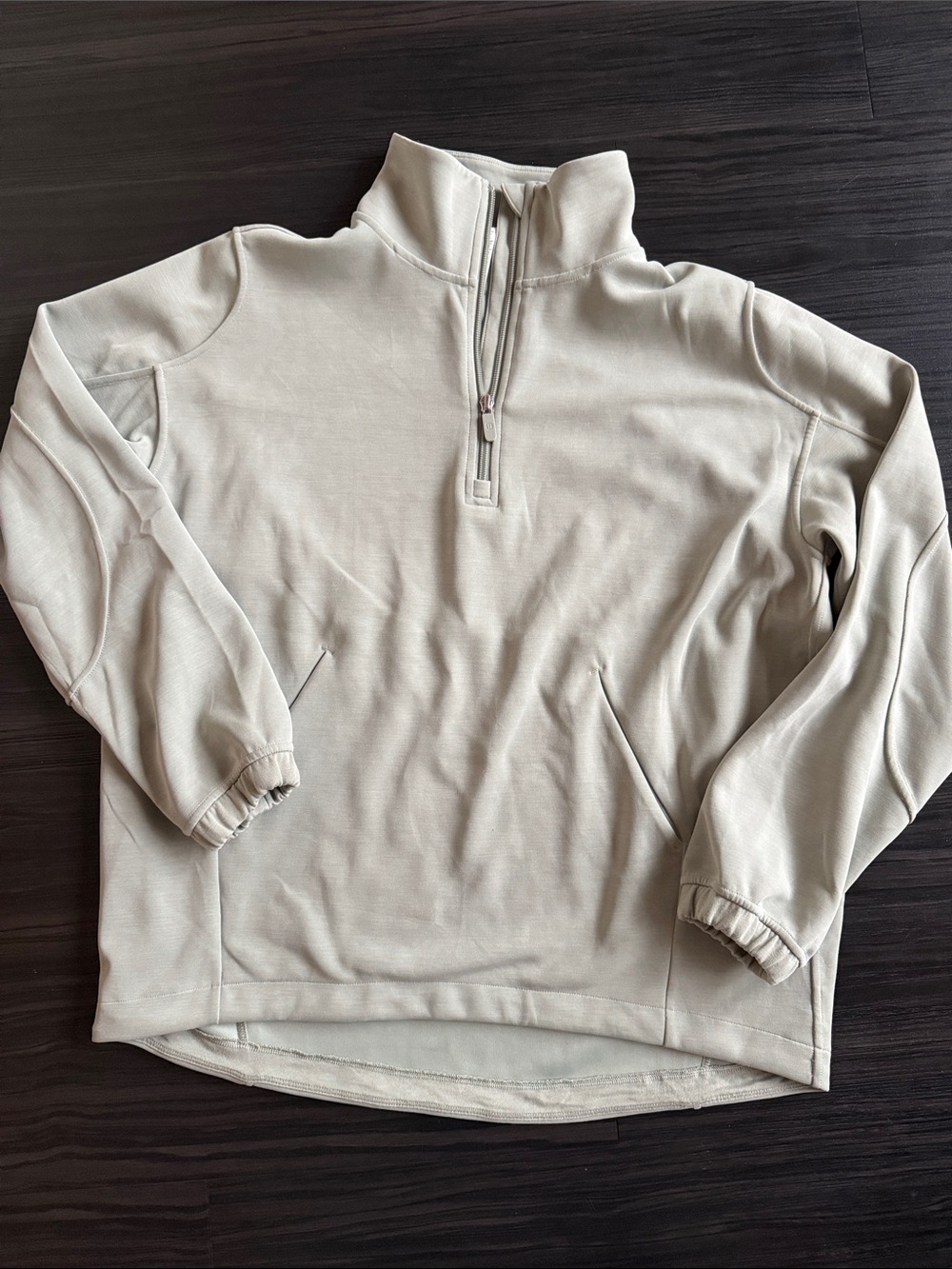 lululemon athletica sage green softstreme like NEW Quarter-Zip Pullover